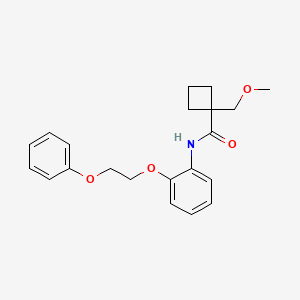 1-(methoxymethyl)-N-[2-(2-phenoxyethoxy)phenyl]cyclobutanecarboxamide