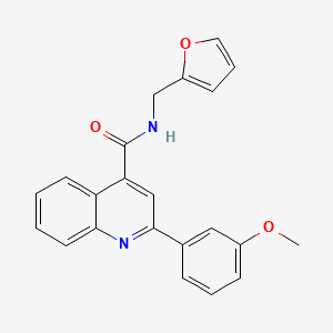 N-[(FURAN-2-YL)METHYL]-2-(3-METHOXYPHENYL)QUINOLINE-4-CARBOXAMIDE