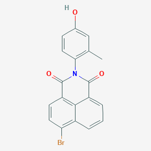 molecular formula C19H12BrNO3 B4026060 6-bromo-2-(4-hydroxy-2-methylphenyl)-1H-benzo[de]isoquinoline-1,3(2H)-dione 