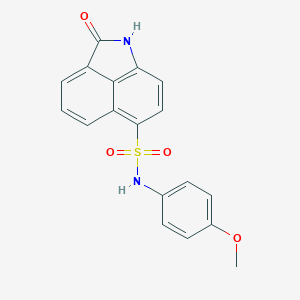 molecular formula C18H14N2O4S B402610 N-(4-methoxyphenyl)-2-oxo-1,2-dihydrobenzo[cd]indole-6-sulfonamide 