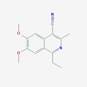 molecular formula C15H16N2O2 B402611 1-Ethyl-6,7-dimethoxy-3-methyl-4-isoquinolinecarbonitrile 