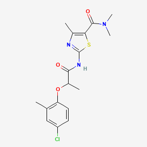 2-{[2-(4-chloro-2-methylphenoxy)propanoyl]amino}-N,N,4-trimethyl-1,3-thiazole-5-carboxamide