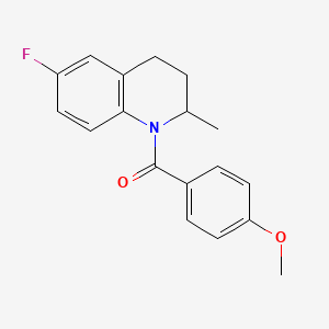 (6-fluoro-2-methyl-3,4-dihydroquinolin-1(2H)-yl)(4-methoxyphenyl)methanone