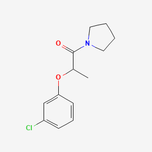 2-(3-CHLOROPHENOXY)-1-(1-PYRROLIDINYL)-1-PROPANONE