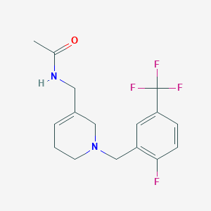 N-({1-[2-fluoro-5-(trifluoromethyl)benzyl]-1,2,5,6-tetrahydropyridin-3-yl}methyl)acetamide