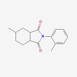 molecular formula C16H19NO2 B4026195 5-methyl-2-(2-methylphenyl)hexahydro-1H-isoindole-1,3(2H)-dione 