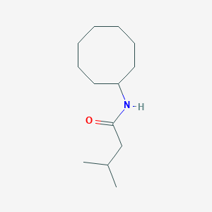 molecular formula C13H25NO B4026199 N-cyclooctyl-3-methylbutanamide 