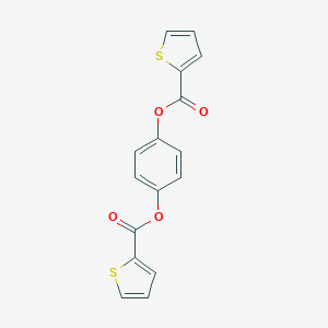 molecular formula C16H10O4S2 B402620 4-[(2-Thienylcarbonyl)oxy]phenyl 2-thiophenecarboxylate 