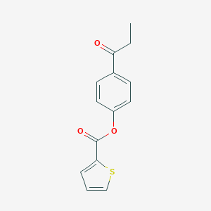 molecular formula C14H12O3S B402622 4-Propionylphenyl 2-thiophenecarboxylate 