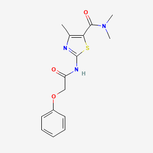 N,N,4-TRIMETHYL-2-(2-PHENOXYACETAMIDO)-1,3-THIAZOLE-5-CARBOXAMIDE