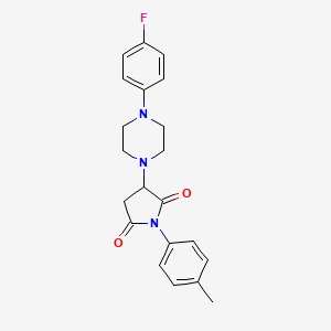 3-[4-(4-Fluorophenyl)piperazin-1-yl]-1-(4-methylphenyl)pyrrolidine-2,5-dione