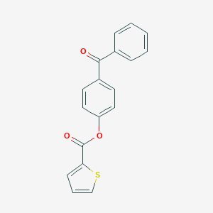 molecular formula C18H12O3S B402627 4-(Phenylcarbonyl)phenyl thiophene-2-carboxylate 