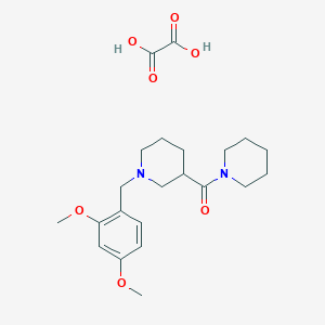 molecular formula C22H32N2O7 B4026280 1-(2,4-dimethoxybenzyl)-3-(1-piperidinylcarbonyl)piperidine oxalate 