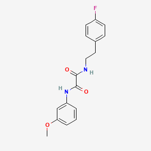 molecular formula C17H17FN2O3 B4026289 N-[2-(4-fluorophenyl)ethyl]-N'-(3-methoxyphenyl)ethanediamide 