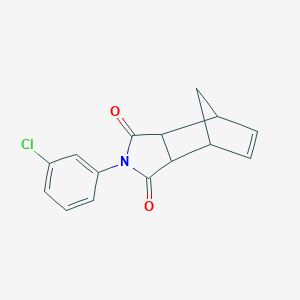 molecular formula C15H12ClNO2 B402629 2-(3-chlorophenyl)-3a,4,7,7a-tetrahydro-1H-4,7-methanoisoindole-1,3(2H)-dione 