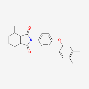 2-[4-(3,4-dimethylphenoxy)phenyl]-4-methyl-3a,4,7,7a-tetrahydro-1H-isoindole-1,3(2H)-dione