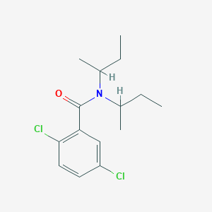 molecular formula C15H21Cl2NO B4026349 N,N-di(butan-2-yl)-2,5-dichlorobenzamide 