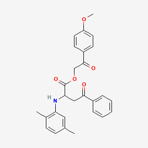 2-(4-methoxyphenyl)-2-oxoethyl 2-[(2,5-dimethylphenyl)amino]-4-oxo-4-phenylbutanoate