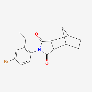 molecular formula C17H18BrNO2 B4026400 2-(4-bromo-2-ethylphenyl)hexahydro-1H-4,7-methanoisoindole-1,3(2H)-dione 