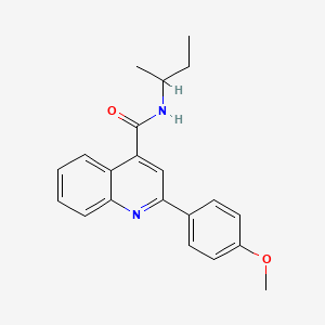 N-(butan-2-yl)-2-(4-methoxyphenyl)quinoline-4-carboxamide