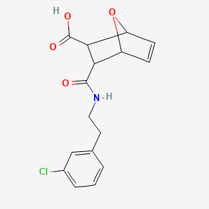 3-({[2-(3-chlorophenyl)ethyl]amino}carbonyl)-7-oxabicyclo[2.2.1]hept-5-ene-2-carboxylic acid