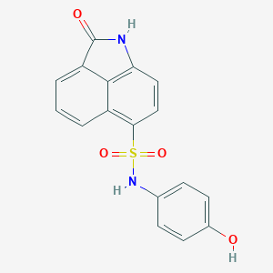 molecular formula C17H12N2O4S B402645 N-(4-hydroxyphenyl)-2-oxo-1,2-dihydrobenzo[cd]indole-6-sulfonamide CAS No. 378224-81-8