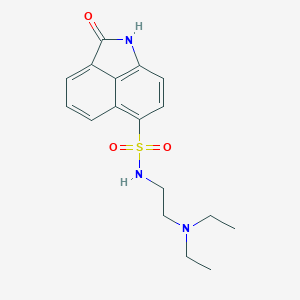 molecular formula C17H21N3O3S B402646 N-[2-(diethylamino)ethyl]-2-oxo-1,2-dihydrobenzo[cd]indole-6-sulfonamide 