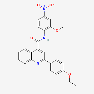 2-(4-ethoxyphenyl)-N-(2-methoxy-4-nitrophenyl)-4-quinolinecarboxamide