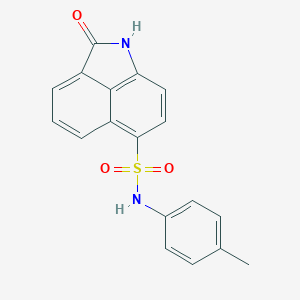molecular formula C18H14N2O3S B402648 N-(4-methylphenyl)-2-oxo-1,2-dihydrobenzo[cd]indole-6-sulfonamide 