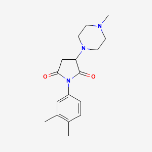 1-(3,4-Dimethylphenyl)-3-(4-methylpiperazin-1-yl)pyrrolidine-2,5-dione