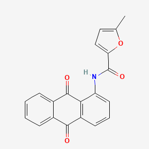 molecular formula C20H13NO4 B4026486 N-(9,10-dioxo-9,10-dihydroanthracen-1-yl)-5-methylfuran-2-carboxamide 