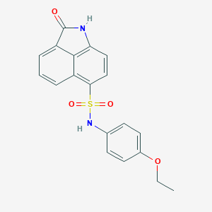 molecular formula C19H16N2O4S B402654 N-(4-ethoxyphenyl)-2-oxo-1,2-dihydrobenzo[cd]indole-6-sulfonamide CAS No. 412938-23-9