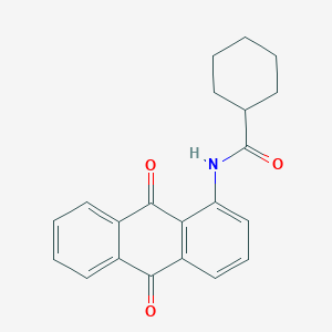 N-(9,10-dioxo-9,10-dihydro-1-anthracenyl)cyclohexanecarboxamide