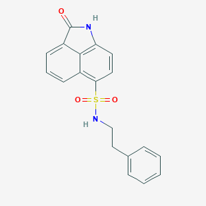 molecular formula C19H16N2O3S B402655 2-oxo-N-(2-phenylethyl)-1,2-dihydrobenzo[cd]indole-6-sulfonamide 