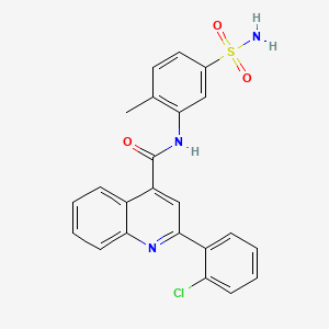 N-[5-(aminosulfonyl)-2-methylphenyl]-2-(2-chlorophenyl)-4-quinolinecarboxamide