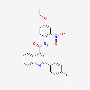 N-(4-ethoxy-2-nitrophenyl)-2-(4-methoxyphenyl)quinoline-4-carboxamide