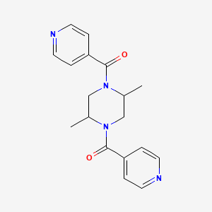 [2,5-DIMETHYL-4-(4-PYRIDYLCARBONYL)PIPERAZINO](4-PYRIDYL)METHANONE