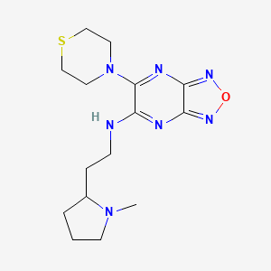 N-[2-(1-methyl-2-pyrrolidinyl)ethyl]-6-(4-thiomorpholinyl)[1,2,5]oxadiazolo[3,4-b]pyrazin-5-amine