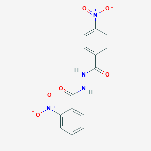 molecular formula C14H10N4O6 B402665 2-nitro-N'-(4-nitrobenzoyl)benzohydrazide 