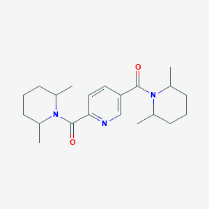 2,5-bis[(2,6-dimethyl-1-piperidinyl)carbonyl]pyridine