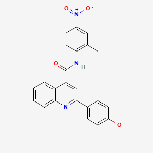 molecular formula C24H19N3O4 B4026714 2-(4-methoxyphenyl)-N-(2-methyl-4-nitrophenyl)quinoline-4-carboxamide 