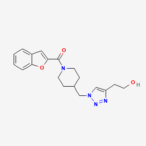 2-(1-{[1-(1-benzofuran-2-ylcarbonyl)-4-piperidinyl]methyl}-1H-1,2,3-triazol-4-yl)ethanol