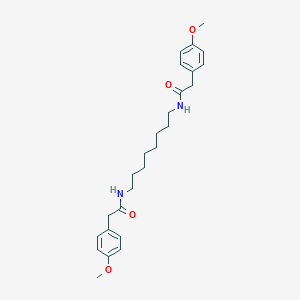 molecular formula C26H36N2O4 B402675 2-(4-methoxyphenyl)-N-(8-{[(4-methoxyphenyl)acetyl]amino}octyl)acetamide 