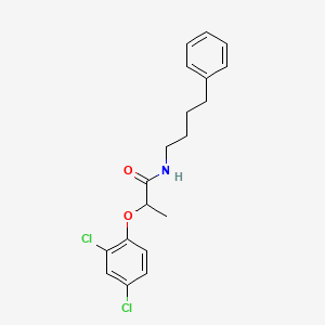 molecular formula C19H21Cl2NO2 B4026774 2-(2,4-dichlorophenoxy)-N-(4-phenylbutyl)propanamide 