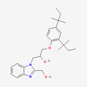 1-[2,4-bis(1,1-dimethylpropyl)phenoxy]-3-[2-(hydroxymethyl)-1H-benzimidazol-1-yl]-2-propanol