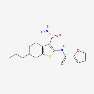 N-(3-CARBAMOYL-6-PROPYL-4,5,6,7-TETRAHYDRO-1-BENZOTHIOPHEN-2-YL)-2-FURAMIDE