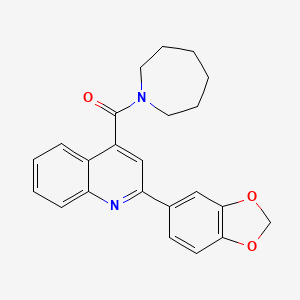 1-azepanyl[2-(1,3-benzodioxol-5-yl)-4-quinolyl]methanone