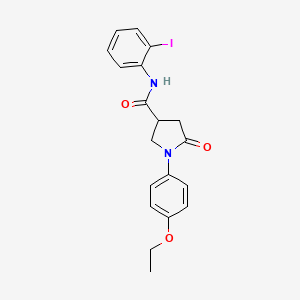 1-(4-ethoxyphenyl)-N-(2-iodophenyl)-5-oxopyrrolidine-3-carboxamide