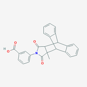 molecular formula C26H19NO4 B402682 3-(15-Methyl-16,18-dioxo-17-azapentacyclo[6.6.5.0~2,7~.0~9,14~.0~15,19~]nonadeca-2,4,6,9,11,13-hexaen-17-yl)benzoic acid (non-preferred name) 