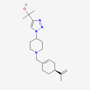 2-[1-(1-{[(4S)-4-isopropenyl-1-cyclohexen-1-yl]methyl}-4-piperidinyl)-1H-1,2,3-triazol-4-yl]-2-propanol